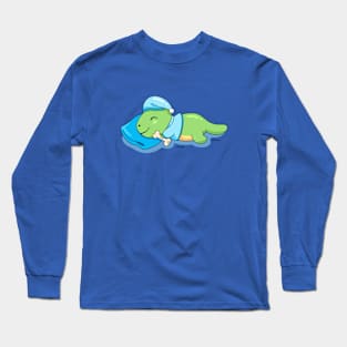 Sleeping dinosaur Long Sleeve T-Shirt